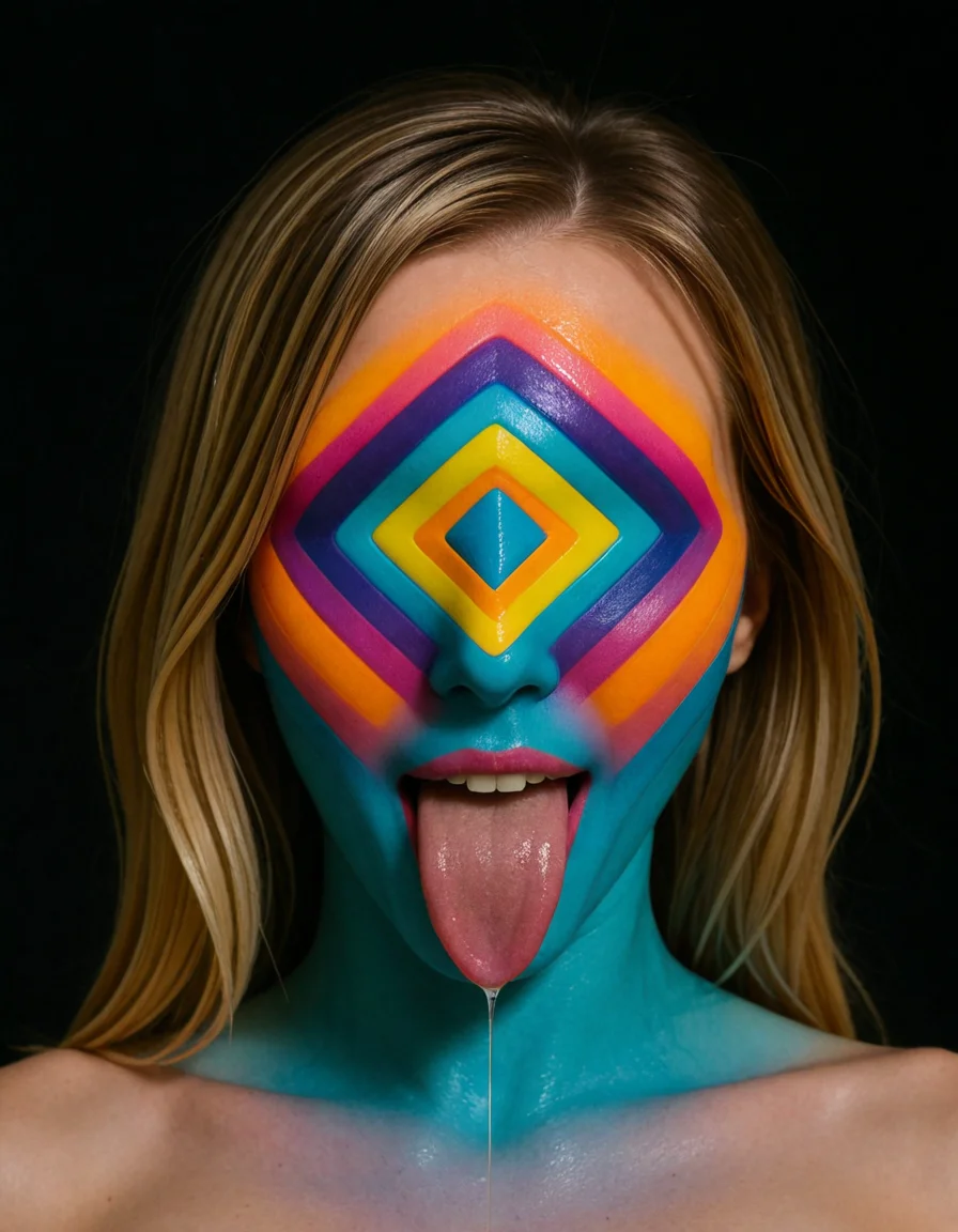 <lora:dmd2_sdxl_4step_lora_fp16:1.0>,
<lora:DMT_Rhombus_Goddess-000009:0.9>,fluroscent glowing_rhombus, DMT_RhombusFace, colored geometric face, psychedelic symmetry, 1girl, (Long_tongue:1.5),
Pulse-Cut Chin lob â side part with arched layers that mimic heartbeat waveforms
<lora:subtle-deepthroat-xl3:0.5> fellatio,