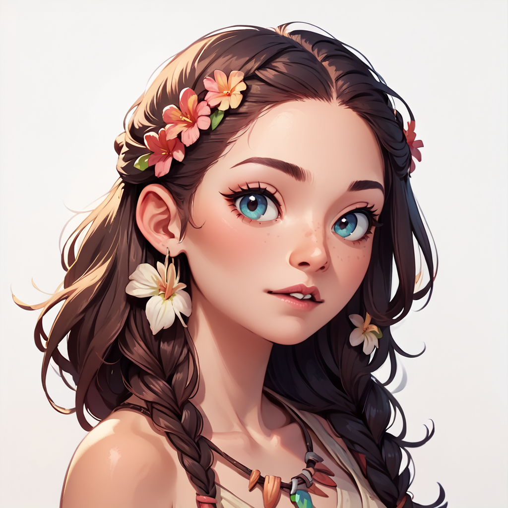 score_9, score_8_up, score_7_up, score_6_up, source_cartoon, rating_safe, realism, renpychargen, portrait, 1girl, polynesian princess, tropical, tribal, sexy  <lora:RenPy_Character_Generator:0.8>, simple white background