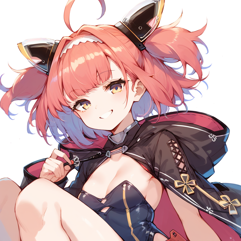 score_9, score_8_up, score_7_up, 
simple background, smile, looking at viewer, 
1girl, u-81 \(azur lane\), short twintails, ahoge, leotard, 
<lora:u81_pony_v1:1>
