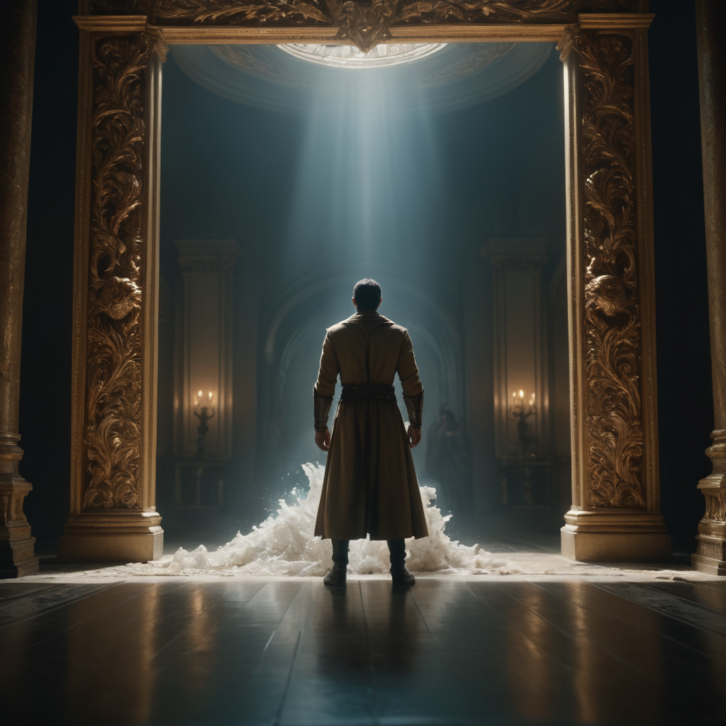 A 32k UHD incredibly epic cinematic still frame, characterized by its sharp focus and dynamic composition. This frame should capture a moment that feels both grand and intensely detailed, with every element in the scene rendered with crystal-clear precision.
The composition should be crafted to draw the viewer into a breathtaking cinematic moment, embodying the essence of an epic narrative. The use of lighting, color, and perspective should all contribute to a sense of drama and grandeur, highlighting key elements within the frame.
Ensure that the focal point of the frame is strikingly clear, with sharp focus that contrasts beautifully against a richly detailed background. This background, while intricate, should not distract but rather enhance the overall impact of the central subject.
This still frame should not only be a visual spectacle but also convey a story, capturing a single, powerful moment in time that resonates with depth and emotion, inviting viewers to immerse themselves in the cinematic world it portrays.