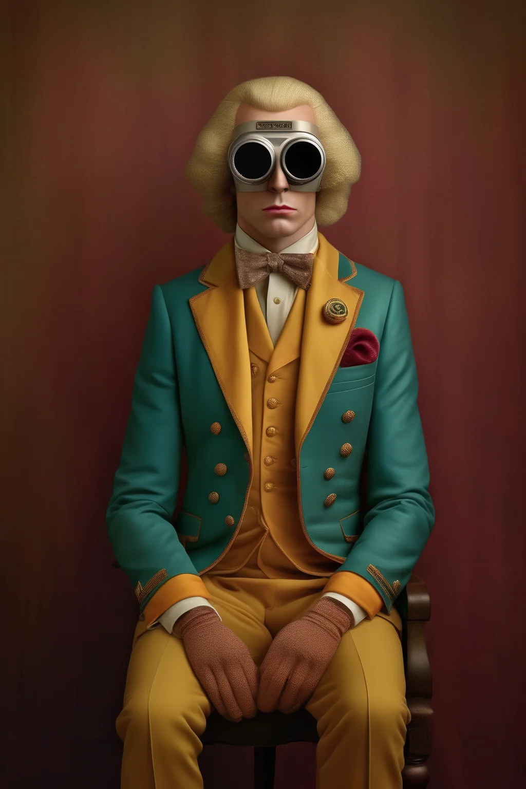 <lora:Sacha Goldberger Style:1>Sacha Goldberger Style - Welcome to the Grand illusion, blind ambition, multi-colors, photography, Shot with a nikon D850, 50mm lens, crisp facial detail, sharp focus, in the stlye of sacha goldberger
