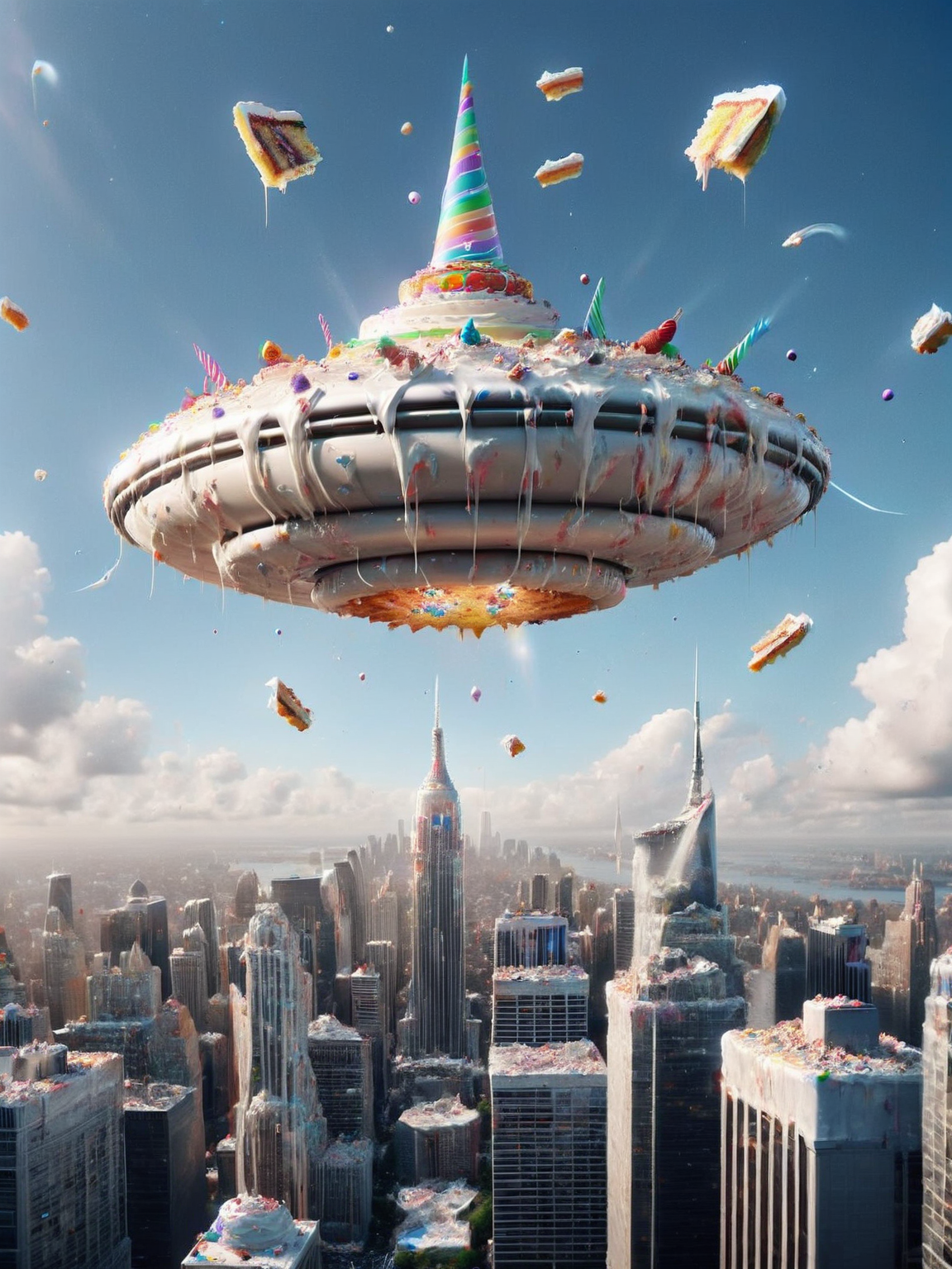 ais-cakemess ufo flying over new york city <lora:Cake_Mess_SDXL:1>