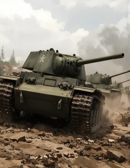 <lora:kv1:0.8>,kv1,<lora:Ink_and_Watercolor_Hybrid_Style_from_Legacy_Doubao_v3.0:1> An image in style of iwhyb,
Tanks advancing on Russian soil, from below, low angle,