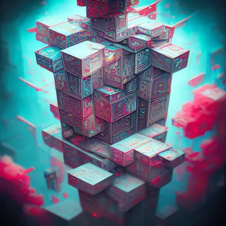 (gigafractal artstyle:1.0), cube