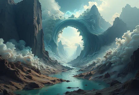 <lora:Flux-XL_Scenery:1>,flux-scenery a surreal and ethereal landscape