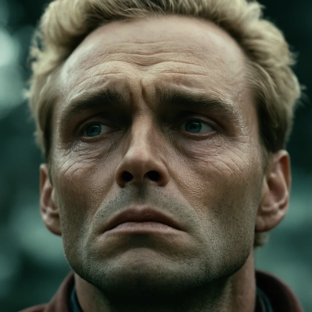 cinematic film still of <lora:shell shock style:1>
A cinematic Kodak Fujifilm picture of a sad Homelander wrinkly face, tired, fatigue, unhappy, glum, melancholy, miserable, sorrowful, dejected, disconsolate, downhearted, downcast, realism, realistic, dispirited, desolate, oppressed, panic, fear, Combat stress reaction, shell shock style, solo, gloves, male focus, blurry, dark, <lora:The Boys (TV series) style:0.8> The Boys (TV series) style, shallow depth of field, vignette, highly detailed, high budget, bokeh, cinemascope, moody, epic, gorgeous, film grain, grainy