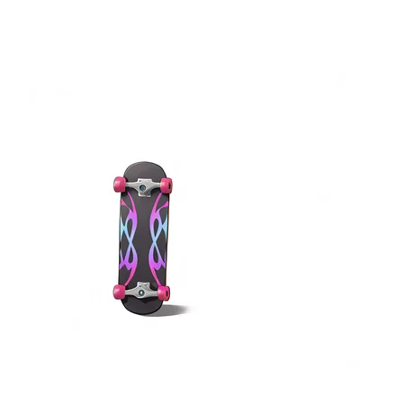 skateboard, solo, white background, simple background, no humans <lora:icon_outline_semireal:0.8>