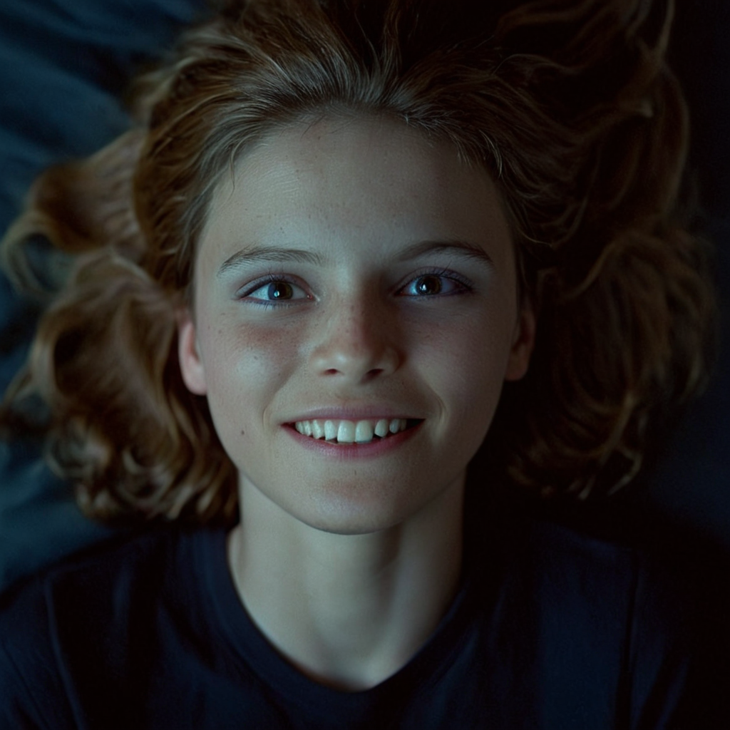 cinematic film still of <lora:add-detail-xl:0.1>1
<lora:detailed:0.3> realism
<lora:perfection style:0.2> perfect
<lora:eyetune:0.6>
<lora:xl_more_art-full_v1:0.3>
<lora:Ron Fricke style:0.3>
<lora:Unreal Engine style:0.3>
<lora:TeethXL:0.3>
<lora:Chiaroscuro Lighting Style:0.3> Chiaroscuro Lighting Style
 <lora:High Angle style:1>
High Angle From above a woman with a toothy grin on her face, camera from above, Bird's-eye view, aerial shot view, movie themed, sharp, detailed, epic cinematic photography, artistic, dramatic cinematic lighting style, cinematic color style, skin tone film style, Kodak, 35 mm film style, detailed background style, widescreen style, cinematography technique style, High Angle style, solo, looking at viewer, open mouth, 1boy, male focus, teeth, portrait, realistic, long hair, black eyes, scar, black background, scar on face
, shallow depth of field, vignette, highly detailed, high budget, bokeh, cinemascope, moody, epic, gorgeous, film grain, grainy