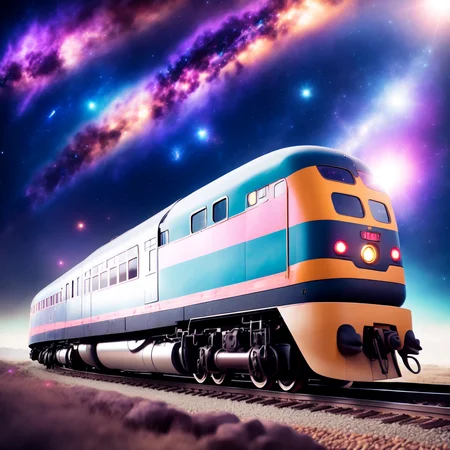 (CosmicTrain style:1) <lora:djzCosmicTrainV21:0.8>