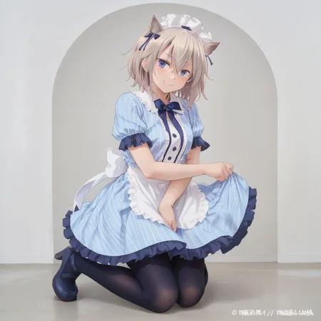 score_9, score_8_up, score_7_up, best quality, masterpiece, source_anime,zPDXL zPDXL_xxx BREAK,
1girl, solo, cafemaid, pantyhose, musashi_\(kancolle\)
indoor, smile, happy <lora:cafe_terrace_maid:1> <lora:MeMaXL_V3:0.8> in restaurant, arms wrapped around knees, showing vulnerability, <lora:add-detail-xl:1> <lora:detail_eyes:0.5>