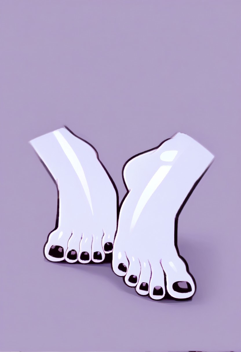 1girl, uraume, 5-perfect-looking-toes:2,white skin
 dynamic view poses,
, black toenails, glossy toenails, feet focus, feet on the floor, facing viewer