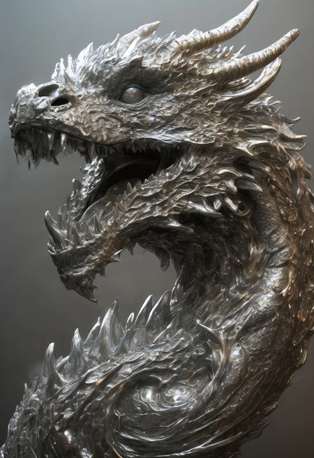 (((A fabulous dragon made of liquid mercury)))