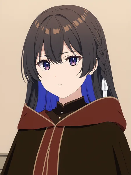 masterpiece, best quality,
<lora:tinasha.sdxl.v3:1> tinasha,
1girl, solo,
brown cloak,