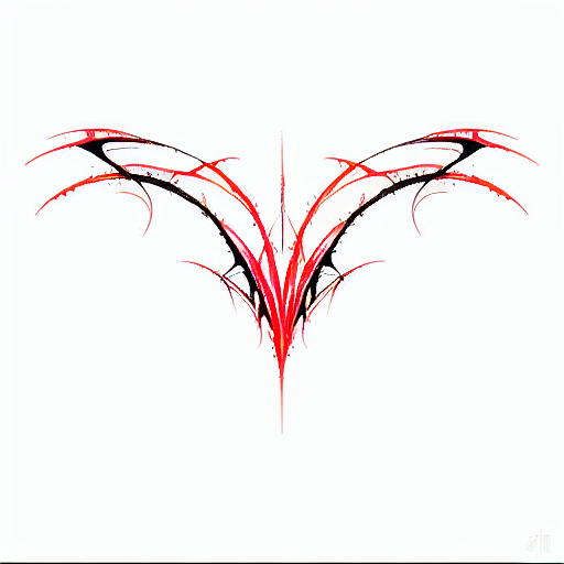red details, abstract design, dots, arrow, dirt, design for chest, heart