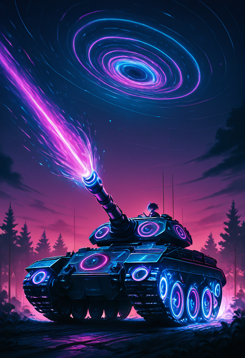 masterpiece, best quality,     D1sc0Pnk, tank,     <lora:DiscoPunk_IXL:1.0>,