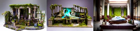 (otherworldly, otherworldly atmosphere, otherworldly appearance), highly insanely detailed, masterpiece, top quality, best quality, highres, 4k, 8k, RAW photo, ((ancient egyptian theme:1.2)), Hong Kong structure, structure, 
(mystical theme), mystical gatmosphere, arcane sanctuaries, otherwordly aura, 
(long_hair, long hair, random colors hair, glowing hair, hair over one eye, long messy hair), 
(eyelashes, eyeliner, eyeshadow, eyelashes, long eyelashes), 
collar, earrings, jewelry, necklace, armlet, 
tentacle, (underwater), nsfw, 
Homestay, Resort, (Guest House:1.1), 
building, structure, swirling energy, 
action pose, 
drunk, 
high-heels, 
reflection, reflective floor, 
shawl, 
abandoned building, shopping mall, overgrown with vegetation, [volumetric fog], cinematic lighting, colorful, colourful, 
belly bottom, erotic lingerie, 
((dune)), steep, sandhills, 
HDR, ((photorealistic)), professional light, cinematic lighting, fashion photography, ambient lighting, face lighting, <lora:detail_slider_v4:1>, Fantasy picture, OverallDetail, ancient roman room with a statue and candles in it and a bed in the middle of the room with a blue blanket on it and a blue blanket on the floor, RomInt, <lora:RomanInterior-10:0.8>, epiCPhoto, (fantasy world)