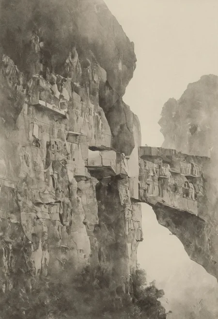 a professional hand sketch of architecture,
(POV view , DOF, first people view from the entrance, low angle shot:1.4),
(Ancient civilization, Alien Prometheus movie scene, dune movie scene:1.5), (The colonial city of the future, in the mist-filled Grand Canyon, on an unknown Earth-like planet, 2 moon on sky, Spaceship flight connects colonies, waterfulls:1.3), (Machu Picchu, a mountain settlement, incredibly spectacular:1.2), (Mario Botta:1.3), (avant-garde, future, reality, science fiction, photorealistic), (modern architecture:1.2), White limestone with black granite, fountain, waterfall, landmark, square, path, narrow street,
(Large Files, Ultra Realistic, 8K, 16k, FHD, HD, VFX, Perfect, Photography, composition, Architecture Sales Photography, Architecture Competition, Ultra High Resolution, Cinematography, High Resolution Image:1.1), (dramatic lighting, direct sunlight, ray tracing, clear shadow:1.2), (real landscape:1.1), (blurred background:1.0), (urban background, more_details) ,
great lighting, extremely detailed, hillscastel, Neo Classic, Architecture sketch