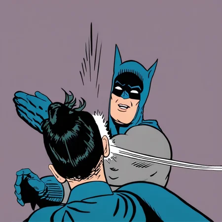 score_9, score_8_up, score_7_up, score_6_up, score_5_up, score_4_up, batman, mask, glove, superhero, <lora:batman_slap:1>, slapping, slapping motion, motion lines, masterpiece, highres