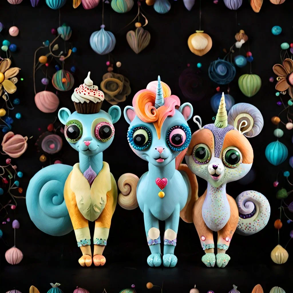 squirrel cupcake unicorn