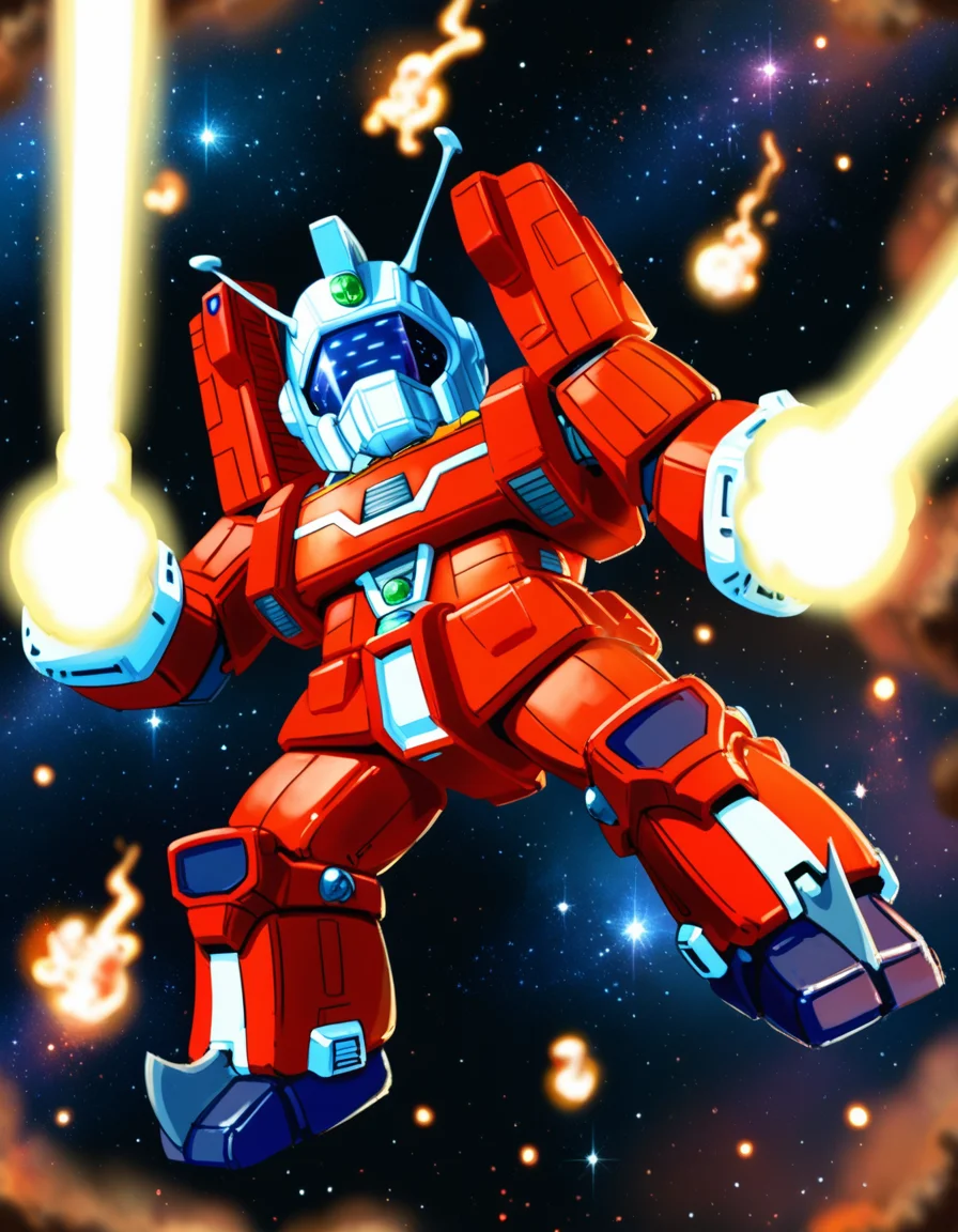 score_9:0.9),score_8_up,score_7_up,rating_safe,(zPDXL3),(zPDXL),
<lora:Ideon ponyXL v1:0.85>,space,starry sky,explosion,
no humans,science fiction,battle,1other,parody,ideon,super robot,giantless,((beam saber)),flying,dual wielding,chibi,