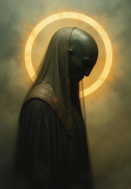 0n1r1c, Black Sun, a splendid matte painting by Nekro