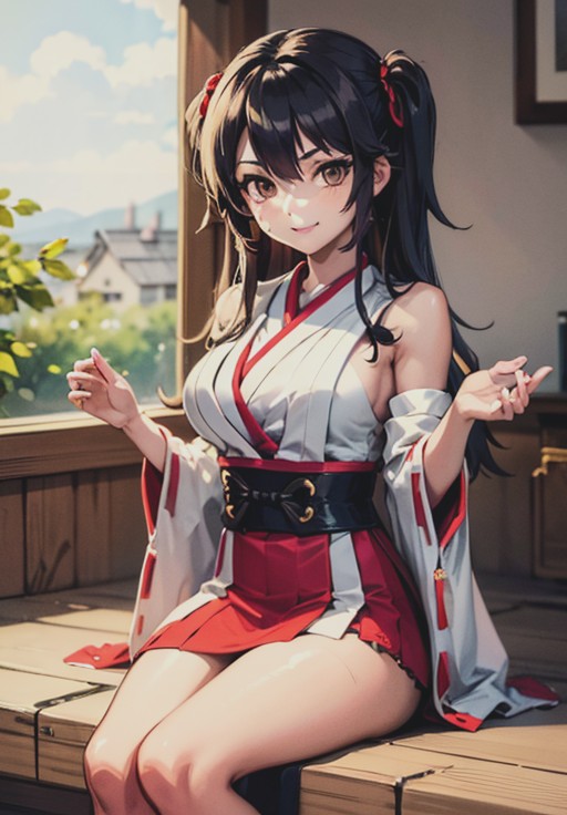 <lora:FightingBattleship_Haruna:0.8>, FightingBattleship_Haruna, smirk,, (gorgeous, beautiful, enchanting:1.3)