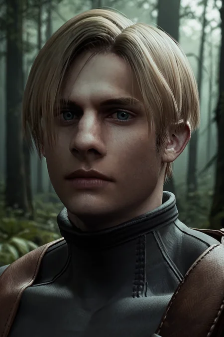 score_9, score_8_up, score_7_up, score_6_up
<lora:RE4Leon:1.0>
RE4Leon, 1boy, blonde hair, looking at viewer, Dark forest with moonlight filtering through, mysterious and serene, portrait