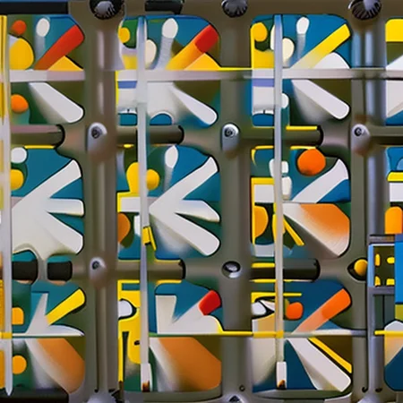 flower sin the style of PMondrian