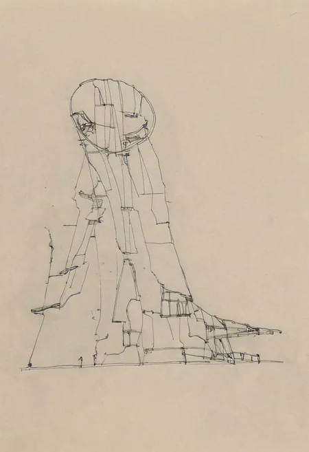 a professional hand sketch of architecture,
(POV view , DOF, first people view from the entrance, low angle shot:1.4),
(Ancient civilization, Alien Prometheus movie scene, dune movie scene:1.5), (The colonial city of the future, in the mist-filled Grand Canyon, on an unknown Earth-like planet, 2 moon on sky, Spaceship flight connects colonies, waterfulls:1.3), (Machu Picchu, a mountain settlement, incredibly spectacular:1.2), (Mario Botta:1.3), (avant-garde, future, reality, science fiction, photorealistic), (modern architecture:1.2), White limestone with black granite, fountain, waterfall, landmark, square, path, narrow street,
(Large Files, Ultra Realistic, 8K, 16k, FHD, HD, VFX, Perfect, Photography, composition, Architecture Sales Photography, Architecture Competition, Ultra High Resolution, Cinematography, High Resolution Image:1.1), (dramatic lighting, direct sunlight, ray tracing, clear shadow:1.2),  (real landscape:1.1), (blurred background:1.0), (urban background, more_details) ,
great lighting, extremely detailed, hillscastel, Neo Classic, Architecture sketch