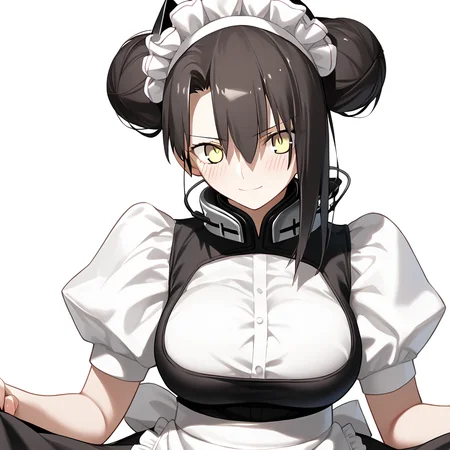 <lora:Takeuchi_Takashi_PonyXL_style_v01:1>
<lora:agent.pony:1>
score_9 , score_8_up , score_7_up , source_anime , 
masterpiece , best quality , ultra-detailed , 
BREAK
agent \(girls' frontline\), maid
1girl , woman , huge breasts , light smile , light blush , ((medusa (fate)):0.5)  , 
long black hair  , maid dress ,  
hidden hand