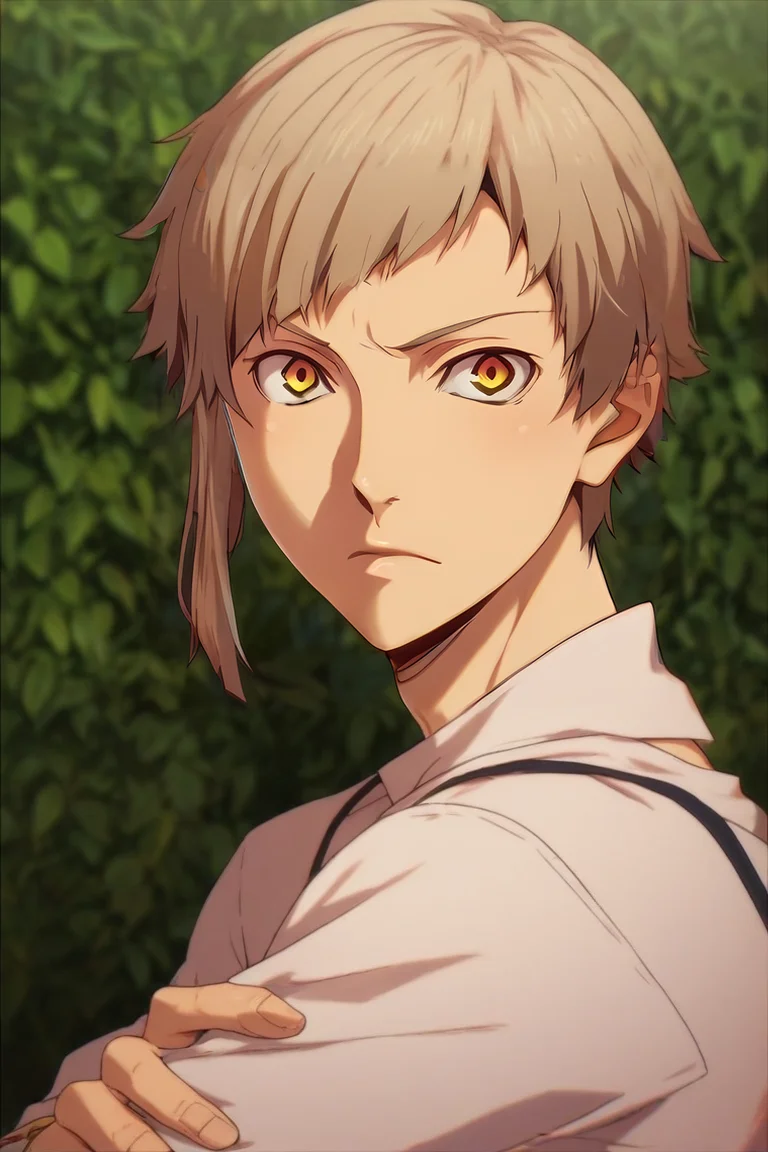 score_9, score_8_up, score_7_up, source_anime, (realistic:0.6), looking at viewer, upper body, depth of field, 1boy, solo, male focus, <lora:atsushi_nakajima_pony:0.82>, atsushi_nakajima, , , savannah, Arms crossed, displaying assertiveness, <lora:sdxl_lightning_8step_lora:1>