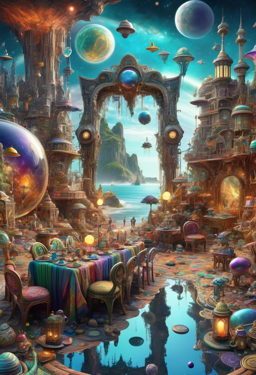 hyper detailed masterpiece, dynamic realistic digital art, awesome quality,cosmic shoreline,noxious neighborhood,fervent barter square screen space reflections (ssr),placebo effect, panoramic,networking,interwoven,angelic,mellow,challenging terrain,halo,DonMT34P4rtyXL <lora:DonMT34P4rtyXL-v1.1-000008:0.8>