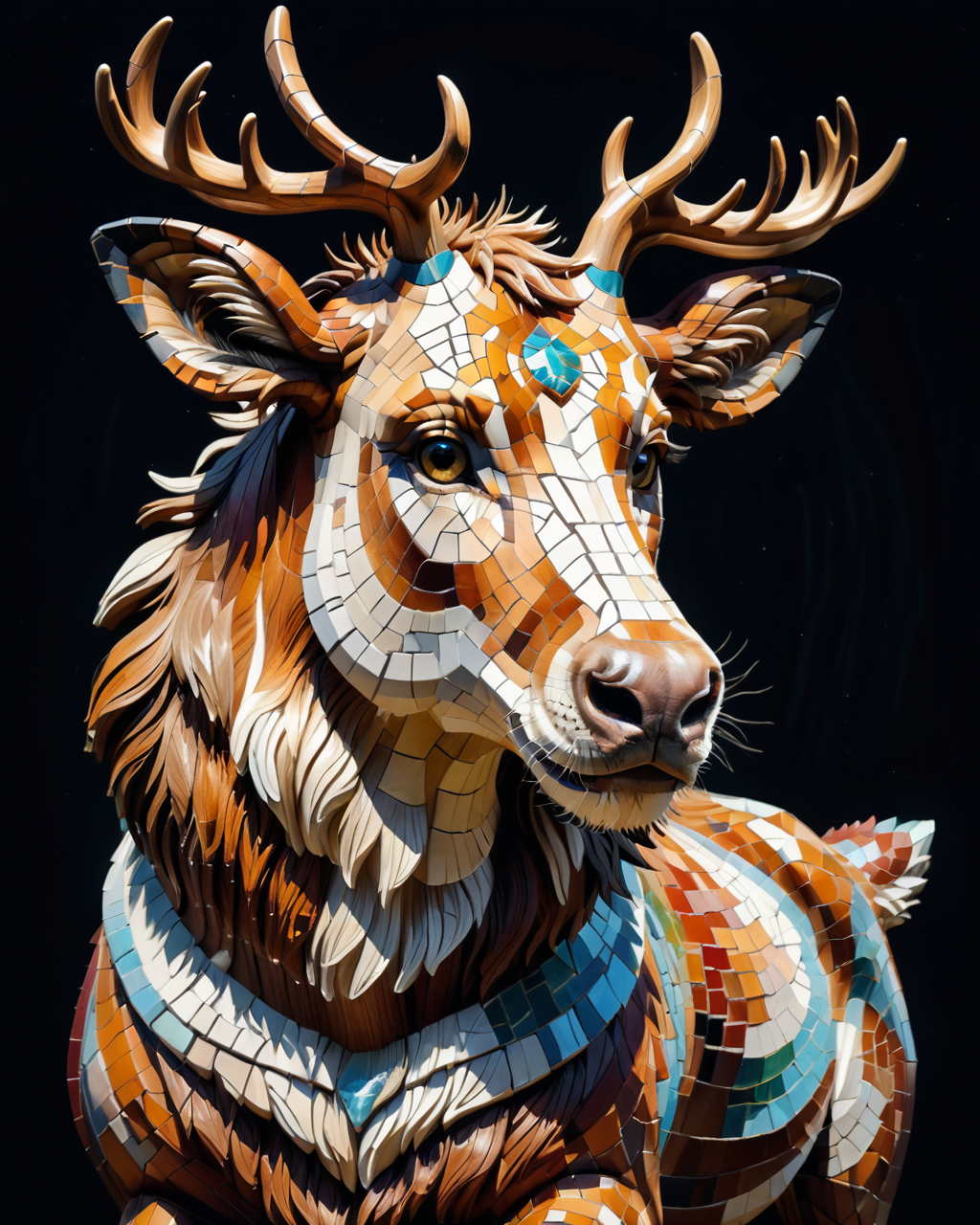 score_9, score_8_up, score_7_up, intricate details, rating_safe,
 <lora:MosaicStyle:1>,
1boy(Mosaic, made from colored stone pieces, 
feral furry, elk, 
full body, looking at the viewer, solo, smiling), black background, 
<lora:ral-chrosc-clr:0.3>, ral-chrosc-clr,
<lora:xl_more_art-full_v1:0.3>,
<lora:add-detail-xl:0.3>