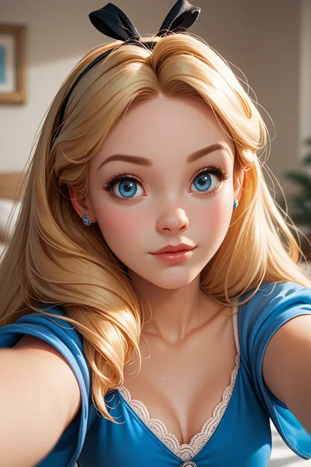 score_9, score_8_up, score_7_up,
<lora:DisneyAlice:0.8>
DisneyAlice, 1girl, blonde hair, blue eyes, long hair, hairband, looking at viewer, selfie
