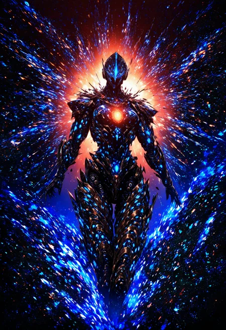 professional 3d model masterpiece,high score,great score,absurdres,  ., a blue abstract background with a very large amount of lines and curves in it's center and center [19], <lora:R0k00Gl0w1ngHD:1>, (R0k00Gl0w1ngHD, glowing, light particles, space art, generative art, Android Jones, Benoit B. Mandelbrot, fantasy art, concept art, fractals, abstract art), Andries Both [3],patterned [1], . octane render, highly detailed, volumetric, dramatic lighting