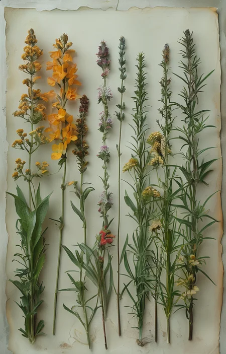 masterpiece,best quality,<lora:tbh229-sdxl:0.9>, Herbarium, Aquatic plants