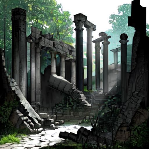 ps1 style, the entrance to the ruins of an ancient alien temple witha giante lockdoor, pre render background, front view, lockdoor, Fantasy Background, entrace view, FanRu