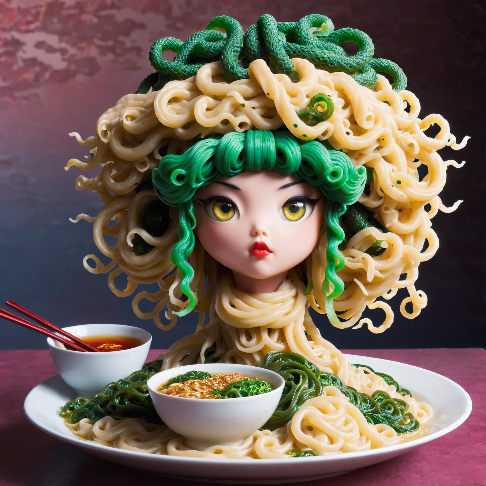noodle medusa<lora:sendnoodles-sdxl-adam-e:1>