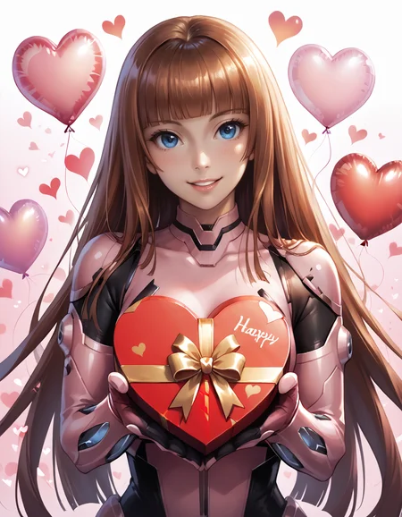 score_9, score_8_up, score_7_up, fantasy photography, realism, (high quality, detailed, beautiful), ,science fiction, ((too many heart shaped balloons)), Hearts floating in air, surrounded by heart shaped balloons, valentines background,
BREAK, kokawa asuka, asuka, kokawaasuka, KOKAWA_ASUKA, long hair, brown hair, hime cut, blue eyes, blunt bangs, parted lips, smile, closeup, headshot, upperbody shot, above waist, reaching towards viewer, holding large gift, gift large box, (valentine), good_hands, better_hands, <lora:Koukawa1024_Pony:0.5>,<lora:koukawa_asuka_XL_pony_v1:0.5>, <lora:hand 4:0.5>, <lora:pony_good_hands:0.5>,
<lora:Style Smooth Anime Style LoRA XL:0.6>, realistic, concept art, digital art, <lora:add-detail-xl:1> <lora:Style Pony_DetailV2.0:1>