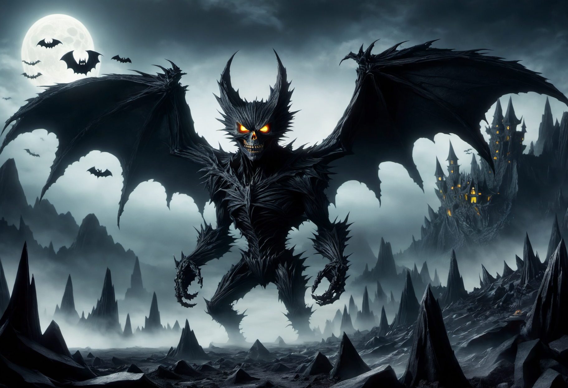 DonMB14ckR0ckXL, black rock, __Bo/halloween/random*__, <lora:DonMB14ckR0ckXL-000008:0.8>