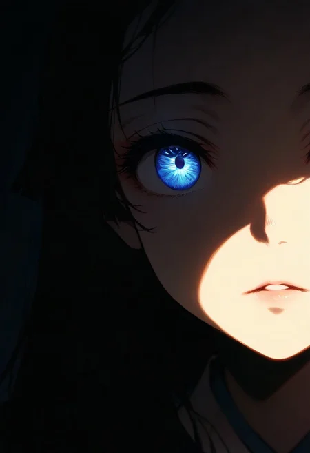 1girl,Shinobu Kocho(Demon Slayer: Kimetsu no Yaiba), solo, dark, light, masterpiece, best quality, very aesthetic, close up, parted lips