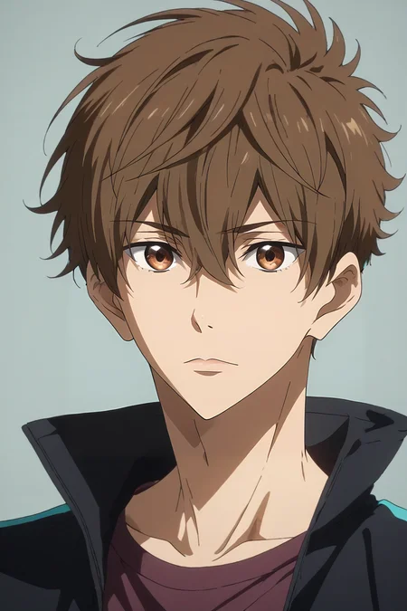 score_9, score_8_up, score_7_up, source_anime, rating_safe, , semi-realistic, looking at viewer, , , 1boy, solo, male focus, <lora:natsuya_kirishima_pony:0.94>, natsuya_kirishima, brown hair, brown eyes, short hair, hair between eyes, bangs, , atompunk, Arms folded across the chest, appearing closed off or guarded, <lora:sdxl_lightning_8step_lora:1>