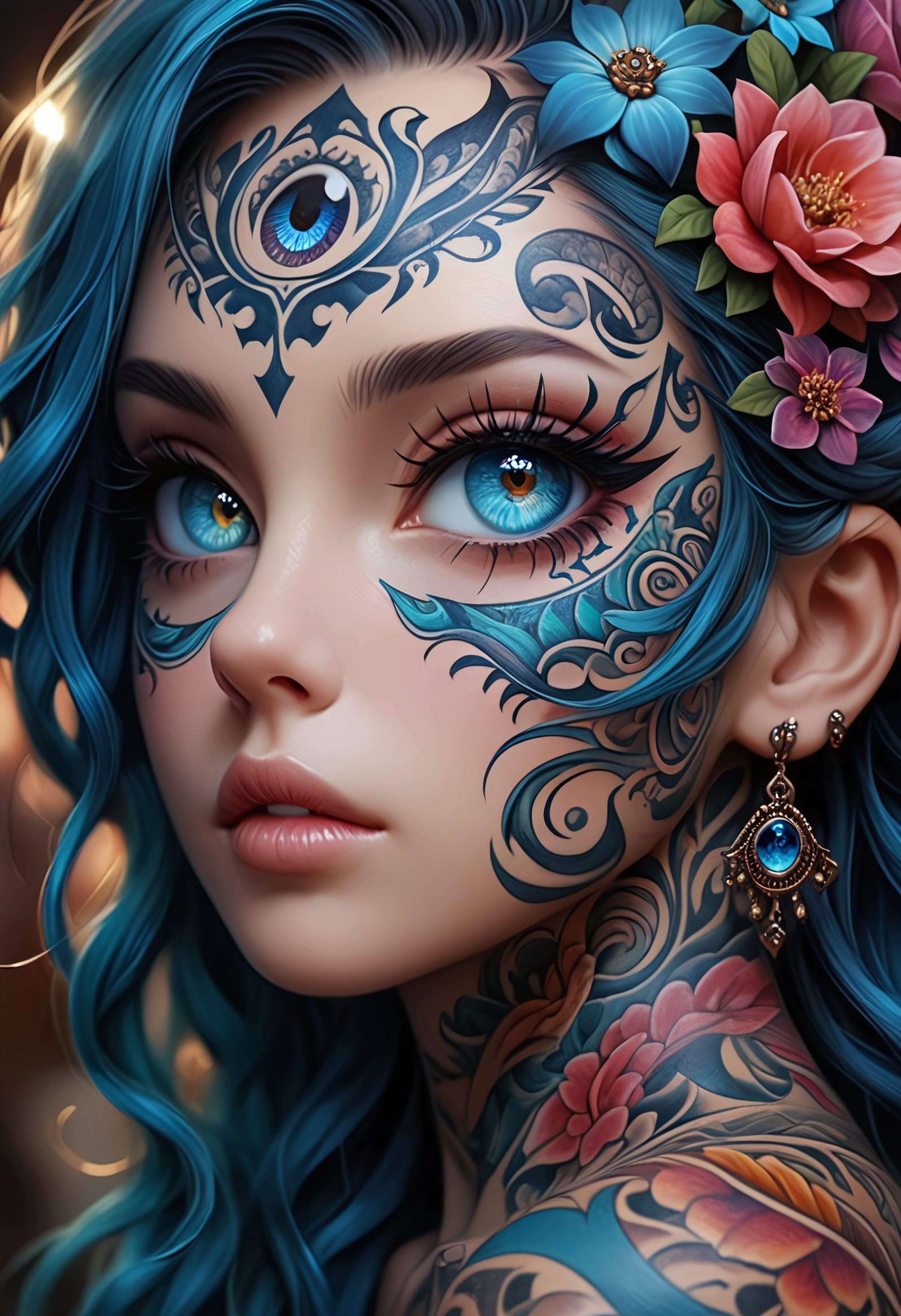 artist:[ekrea jan|yoneyama mai|diyokama|say hana|quasarcake], , (best quality, masterpiece, ultra-detailed, illustration:1.2),(8K wallpaper),(beautiful detailed eyes:1.2), beautiful, amazing, detailed eyes, (detailed skin),soft light , AddXL, soft light , light steps, intricate colors, vibrant colors,
,Tattoo
