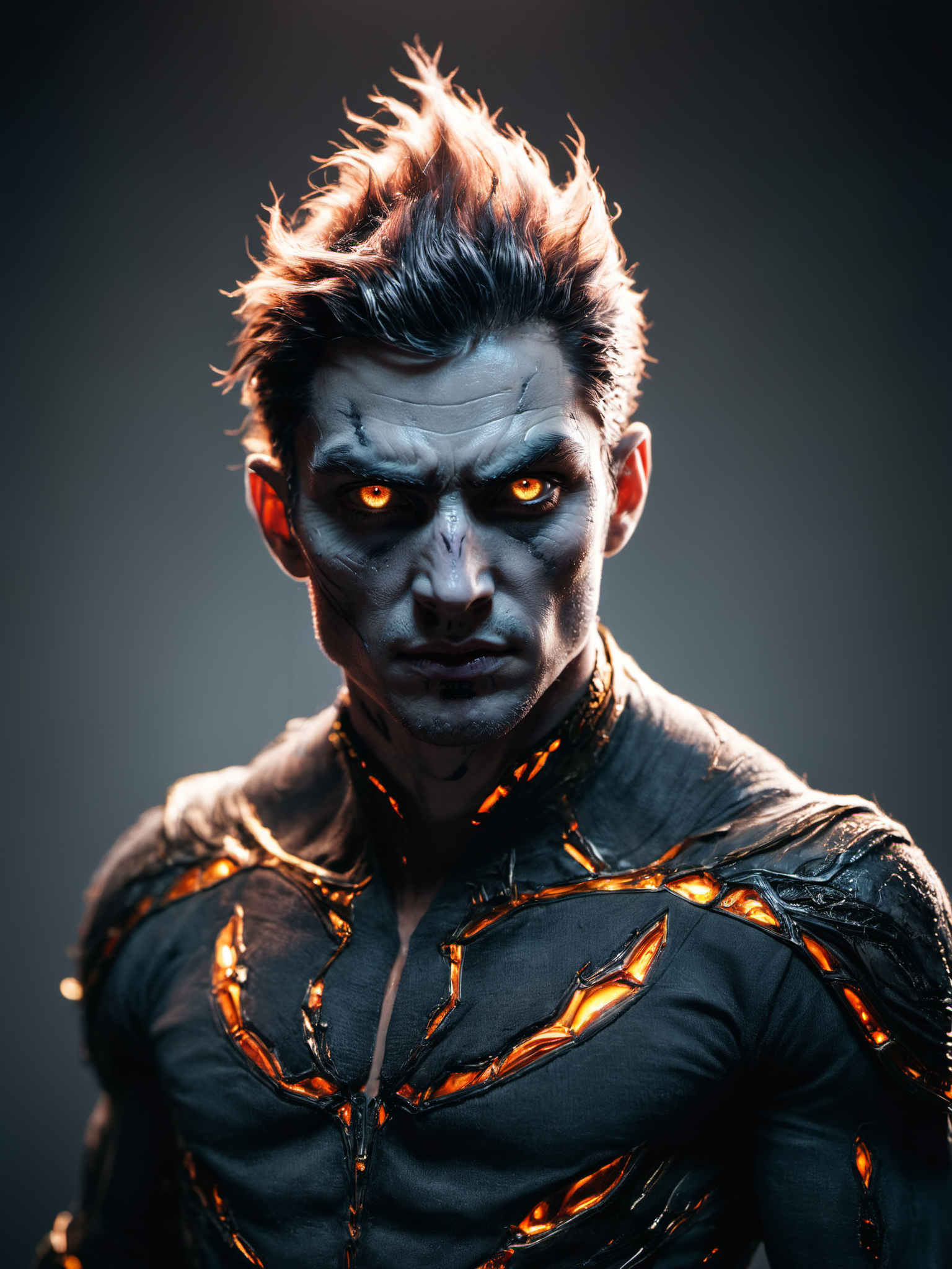 professional 3d model Pain Creator is a demi god,portrait,man,otherworldly,ominous,sinister,super hero themed,futuristic,stunning,intricately detailed,masterpiece,<lora:dark_fantasy_art:0.2>,<lora:xl_more_art-full_v1:0.5>,<lora:RMSDXL_Darkness_Cinema:1.5>,<lora:RMSDXL_Creative:0.2>,<lora:RMSDXL_Enhance:0.3>,<lora:f0cusXL:1>,f0cusXL style,style,bold colors,comic book style,((solid white background)),, glow effects, godrays, Hand drawn, render, 8k, octane render, cinema 4d, blender, dark, atmospheric 4k ultra detailed, cinematic, Sharp focus, big depth of field, Masterpiece, colors, 3d octane render, 4k, concept art, trending on artstation, hyperrealistic, Vivid colors, extremely detailed CG unity 8k wallpaper, trending on CGSociety, Intricate, High Detail, dramatic, true to life, HDR image,High detail resolution,soft eyes,natural skin,high detailed face,high detailed cloth,film photography,vintage,cinematic lighting,realistic,sharp focus,(very detailed),((4K HQ)),depth of field,f/1.2,Leica,8K HDR,High contrast,shadows, bokeh,(detailed and realistic skin texture),(detailed clothing),(detailed background),detailed skin,(highly detailed skin),(8K HDR photo),realistic texture,realistic shadows,accurate to life,living image,lifelike, RAW candid cinema, 16mm, color graded portra 400 film, remarkable color, ultra realistic, textured skin, remarkable detailed pupils, realistic dull skin noise, visible skin detail, skin fuzz, dry skin, shot with cinematic camera . octane render, highly detailed, volumetric, dramatic lighting