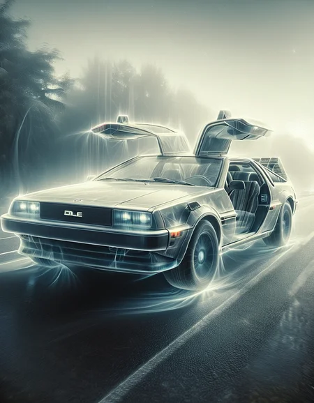 ais-ghostly DeLorean on the road