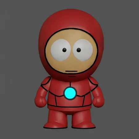 kenny as ironman <lora:SouthPark3D1024-000315:0.8>