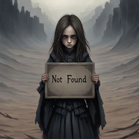 (((Ultra detailed, Megapixel)))
1girl, (((holding out a sign with number "NOT*FOUND"))), by charlie bowater and dan mumford and trevor Brown, hands, terror, gloomy, dark, blank face, no face, wasteland background, no mouth, no eyes, long hair