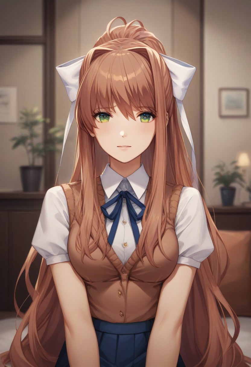 score_9, score_8_up, score_7_up, source_anime, MONIKA (DOKI DOKI LITERATURE CLUB)