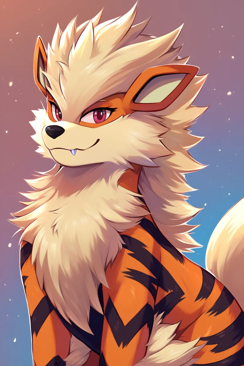 score_9, score_8_up, score_8, ,,, , ,,, zzArcanine, no humans, pokemon (creature), <lora:Arcanine_Pokemon_PDXL:0.8>, ,,,, BREAK, smile, looking at viewer, cowboy shot, ,,, embedding:zPDXL, <lora:theButcherXPDXL:0.8>,
