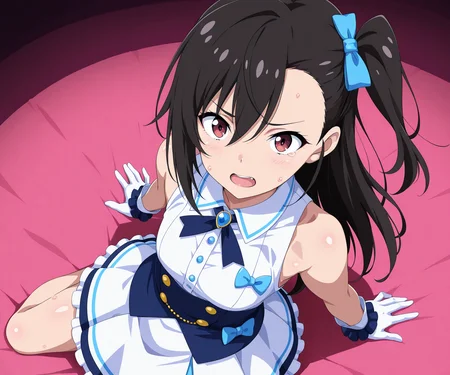 masterpiece, best quality, amazing quality, sfw, 1girl, solo, idol clothes <lora:Muimui style ILL-XL:1> muimui, anime coloring,